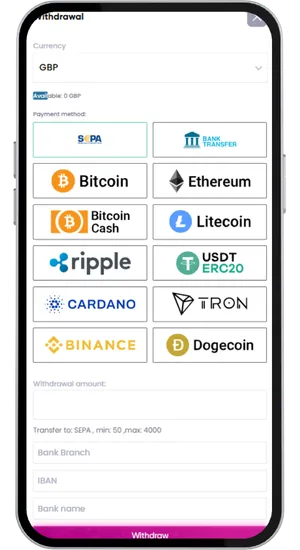 Requesting a withdrawal at a UKGC-licensed casino with e-wallet processed within 24 hours or bank transfer in 1 to 3 days